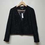 J.Crew NWT Collection Sz 8 Black Sequined Chariot Lady Jacket Blazer BM560 Photo 1