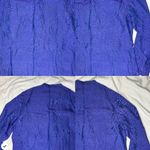 Pratap Iridescent Fabric Blue Purple Size Medium Indian Kurta Made in India Top Multiple Photo 13
