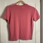 Adidas  Logo Coral Pink Three Stripes Tee Photo 4