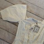 Iorane Laise Lace White Geometric Pattern Jumpsuit Size Large Tie Front NEW Photo 5