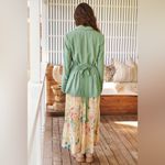 Free People Olivia Linen Blend Oversized Blazer Jacket in Pistachio Green Small Photo 9