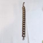 ALDO Gold Tone Chunky Fashion Chain Link Bracelet Extender Lobster Clasp Photo 3