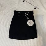 Princess Polly  Nina Rib Knit Mini Skirt Black Photo 3