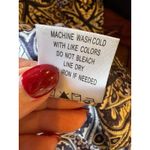 Tyler Boe‎ Shirt Women 10 Navy Blue Pink Geometric Collared Button Down Preppy Photo 8