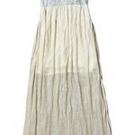 Flying Tomato  Embroidered White Sleeveless Maxi Dress Womens Small Photo 1