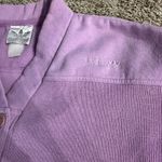 Adidas Vintage  Varsity‎ Cardigan V-Neck Sweater Purple Pink Womens Size Small Photo 1