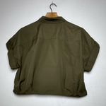 Ralph Lauren  Black Label-Olive Green Twist Front Cotton Shirt  Women Size 14P Photo 2