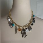 Halloween Charm Statement Necklace – Gold Chain with Spooky Charms Photo 6