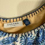 Cabana Life Charleston Sport Tank Dress Blue White Paisley Large Photo 6