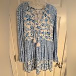 House of Harlow 1960 Boho Floral Tiered Dress with Tassel Ties Size S Photo 1