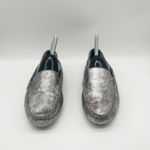 M. Gemi Women's Felize Metallic Leather Moccasin Loafers Size 38 / 7.5 Silver Photo 2