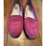 UGG  Alloway Leather Sheepskin Logo Pink Slip on Flats Shoes Women’s 8 Classic Photo 6