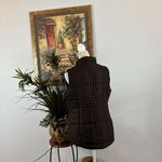 Faded Glory  Women Vest Brown Quilted Lining Vest Size S (4-6) Full Zipper Photo 3