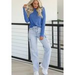 VERVET 90s Vintage Straight Leg Cargo Jeans Light Wash Size 27 Blue Photo 1