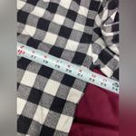 Women's Black and White Checkered snowman Long Sleeve Top Photo 3