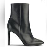 Karl Lagerfeld  Paris Vica Black Patent Leather Dress Booties Photo 1