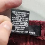 Definitions Pants Womens‎ Size 6 Burgundy Ribbed Stretch Lounge Casual Red Photo 5