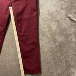 J. Jill Christian Soriano Pants Womens Sz 10 High Rise Burgundy Red Straight Leg Photo 5