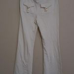 G by Guess Guess L Dress White Flare Pants Gold Hardware Photo 7