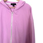 Forever 21 π₯ Pink Cropped Zip-Up Hoodie Photo 1
