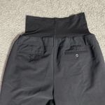 Duo Maternity Black Pull On Dress Pant Capris With Belly Band | Size Medium Photo 5