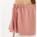 Topshop  Off Shoulder Flute Sleeve Top Photo 1