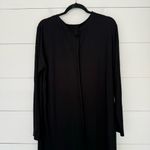 Eileen Fisher  Women’s Large Black Stretchy Dress Longsleeve Photo 4