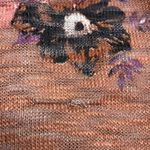 CEST. 1946, Women’s Floral Open Front Vest Brown Size Medium 3 side buttons Brown Photo 6