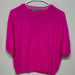 CASHMERE ELBOW SLEEVE CREW NECK PULLOVER Pink Photo 0