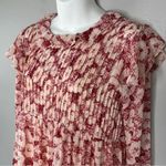 Free People Mini Babydoll Dress Womens XSmall Floral Pleated Boho Ruffle Pretty Photo 6