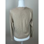 Liz Claiborne LizSport Vintage Gold Metallic V Neck Sweater Size Petite (Q11) Photo 1