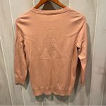 Talbots Cute creamy blush pearly button pima cotton lightweight cardigan Photo 6