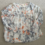 Rebecca Taylor Misty Garden Printed Blouse Size 6/Small 100% Silk Feminine Photo 6