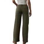 American Eagle AE Dreamy Drape Stretch Low-Rise Baggy Wide-Leg Pant Olive 16R Photo 3