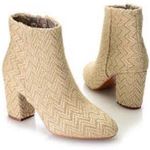 Band of Gypsies Andrea Ankle Booties Boots Block Heel Jute Textured Size 9.5 Photo 0