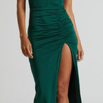 SHOWPO Trinah Corset Midi Dress Emerald Sz 4‎ Green Photo 0