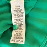 Adrianna Papell Green Pleated A-line Top with Cap Sleeves Photo 2