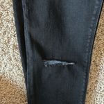 Spanx  Jean-ish Distressed Skinny Stretch Black Jeggings Jeans in Medium Wash Photo 8