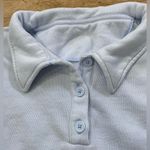 Aerie  Fleece Of Mind Women’s Large Sunset‎ Blue Cropped Polo Sweatshirt Photo 10