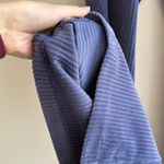 Aerie  Groove-On Rib Velour High-Waisted Flare Pant, Blue, Size Large Short Photo 11