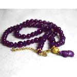 Chico's  Purple Beads/Turtle Pendant Gold Tone Crystal Accent Statement Necklace Photo 2