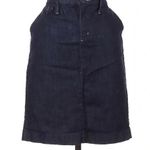 Banana Republic  Button Front Dark Indigo Wash Denim Jean Skirt Size 8 Medium M Photo 0