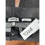 NEW PTCL Womens Black Wash Straight Wide Leg Jeans 28 Sustainable Denim Pants Photo 5