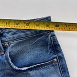 Good American  Size 8/29 Bombshell Denim Jean Shorts Blue Distressed High Waisted Photo 5