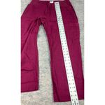 Only Necessities 16WP Pants Cargo Reddish Pink Pockets Elastic Zip Straight Photo 5