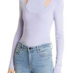 Gauge81 Lilac Purple Gyda Ribbed Long Sleeve Layered Bodysuit Size M Size M Photo 0