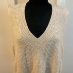 Vince Camuto 🖤  Shaker Vest V- Neck Sweater High Low Hem Size L Photo 2