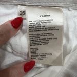 L'Agence L’AGENCE Size 26 Jeans Nadia High Rise Cropped Straight White Stretch Timeless Photo 9