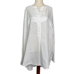 Open End Hamburg Germany White Linen Tunic Size XXL Photo 7