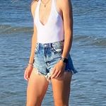 Windsor White Halter Bodysuit Photo 0